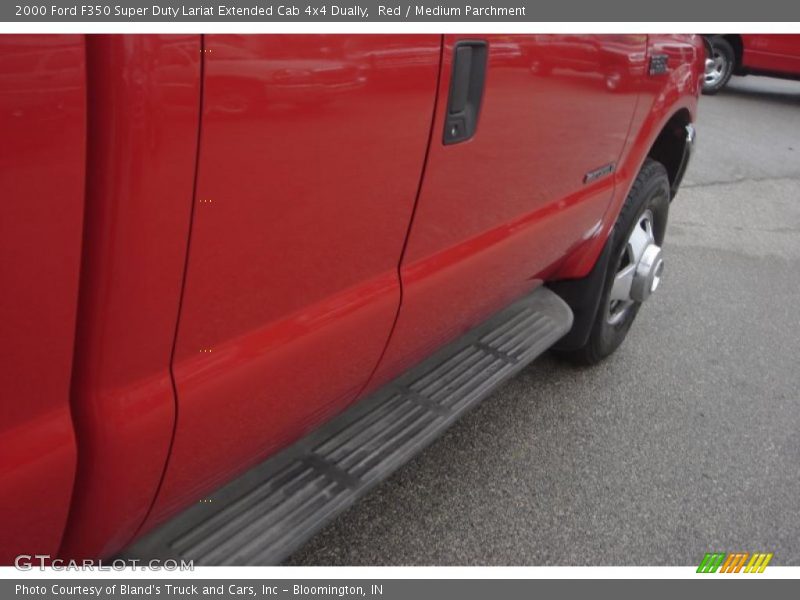 Red / Medium Parchment 2000 Ford F350 Super Duty Lariat Extended Cab 4x4 Dually