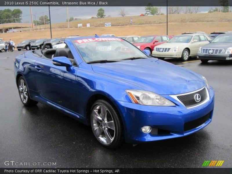Ultrasonic Blue Mica / Black 2010 Lexus IS 250C Convertible