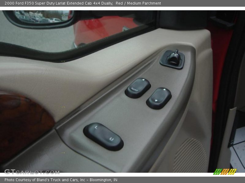 Red / Medium Parchment 2000 Ford F350 Super Duty Lariat Extended Cab 4x4 Dually