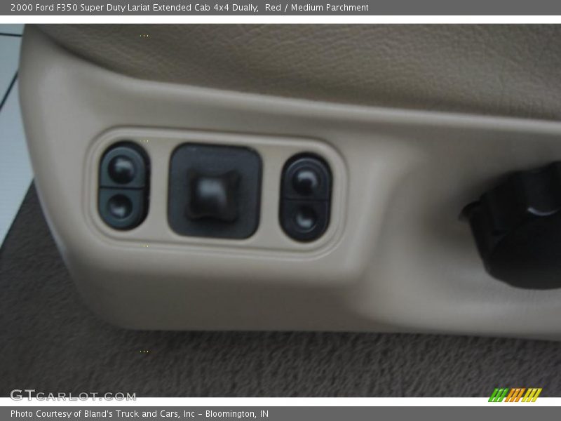 Red / Medium Parchment 2000 Ford F350 Super Duty Lariat Extended Cab 4x4 Dually