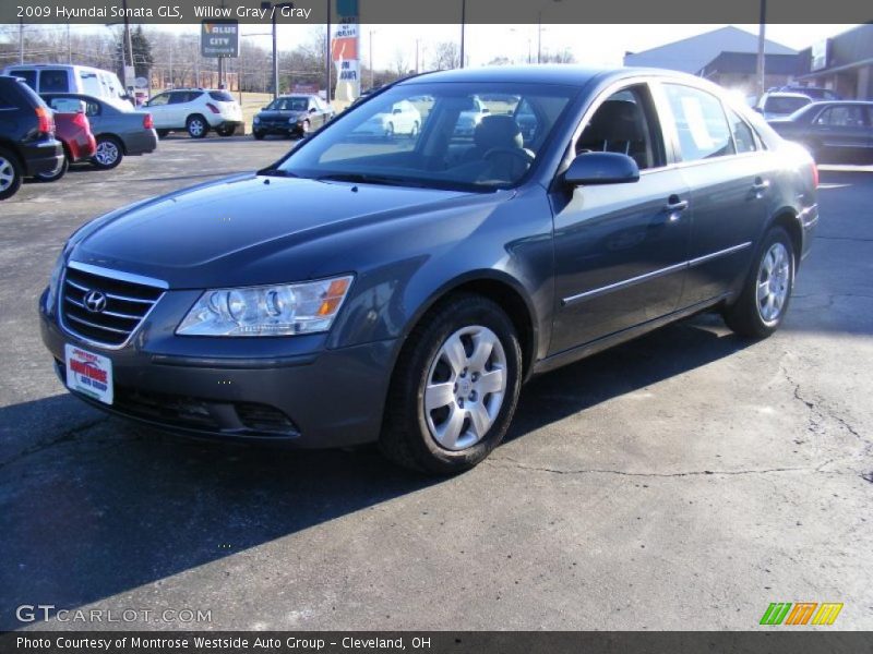 Willow Gray / Gray 2009 Hyundai Sonata GLS