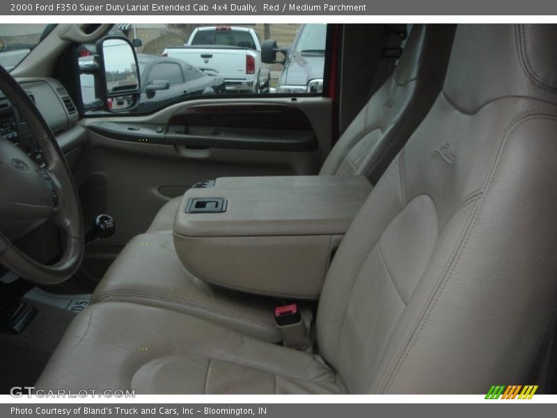 Red / Medium Parchment 2000 Ford F350 Super Duty Lariat Extended Cab 4x4 Dually