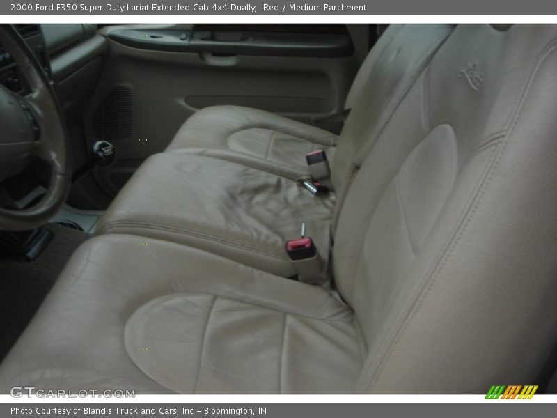 Red / Medium Parchment 2000 Ford F350 Super Duty Lariat Extended Cab 4x4 Dually