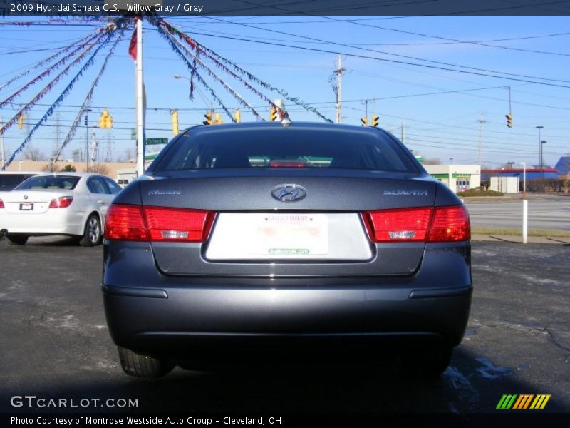 Willow Gray / Gray 2009 Hyundai Sonata GLS