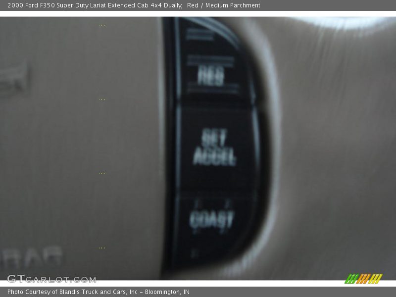 Red / Medium Parchment 2000 Ford F350 Super Duty Lariat Extended Cab 4x4 Dually