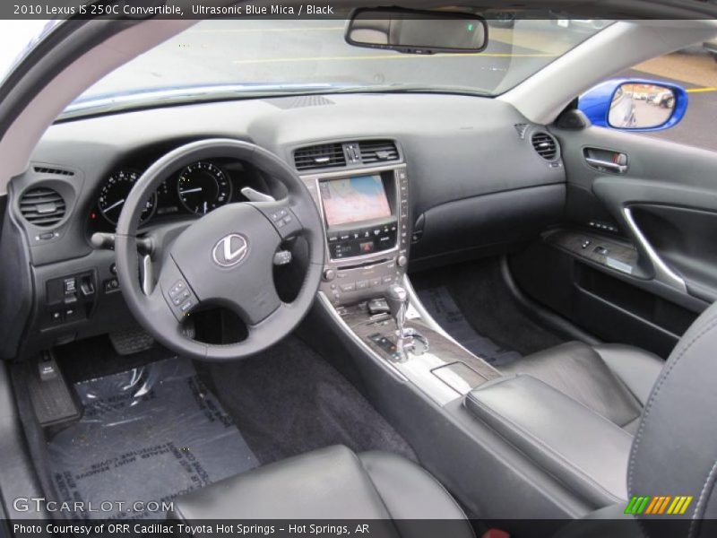 Black Interior - 2010 IS 250C Convertible 