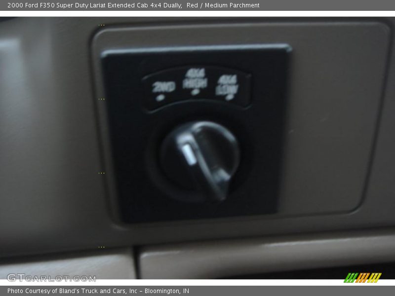 Red / Medium Parchment 2000 Ford F350 Super Duty Lariat Extended Cab 4x4 Dually