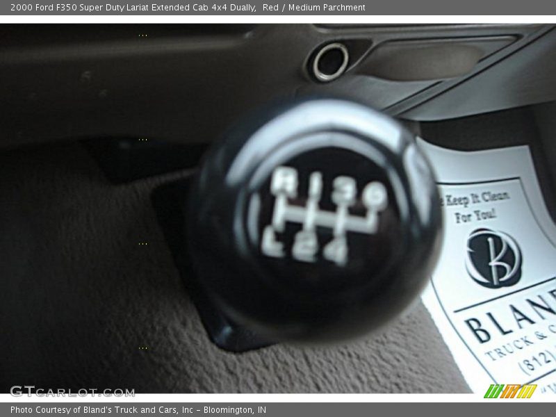 Red / Medium Parchment 2000 Ford F350 Super Duty Lariat Extended Cab 4x4 Dually