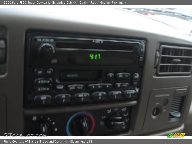 Red / Medium Parchment 2000 Ford F350 Super Duty Lariat Extended Cab 4x4 Dually