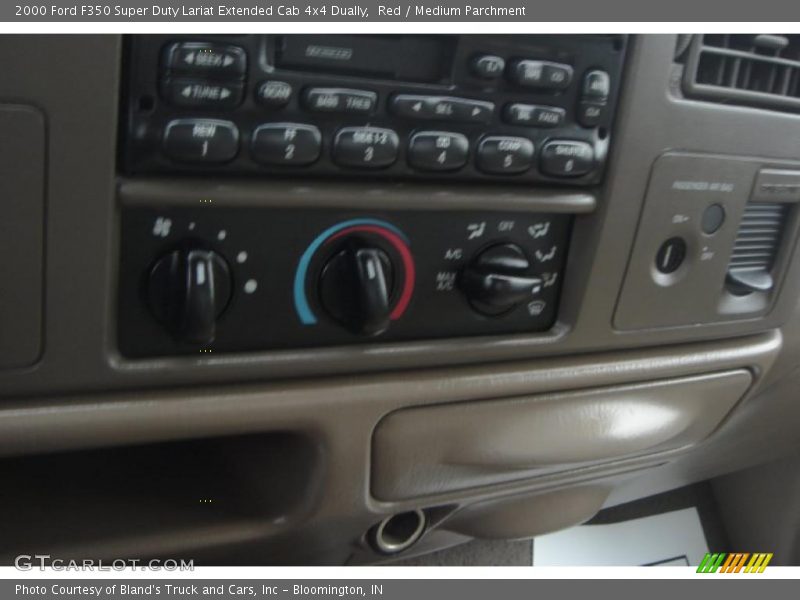Red / Medium Parchment 2000 Ford F350 Super Duty Lariat Extended Cab 4x4 Dually
