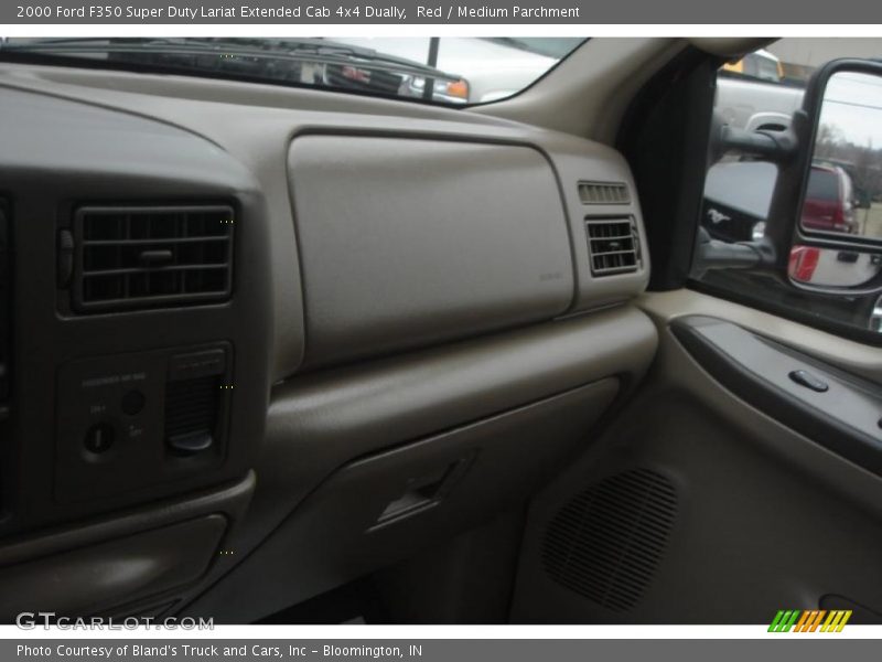 Red / Medium Parchment 2000 Ford F350 Super Duty Lariat Extended Cab 4x4 Dually