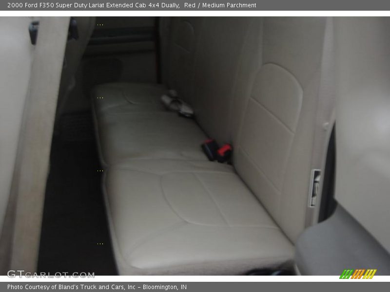 Red / Medium Parchment 2000 Ford F350 Super Duty Lariat Extended Cab 4x4 Dually