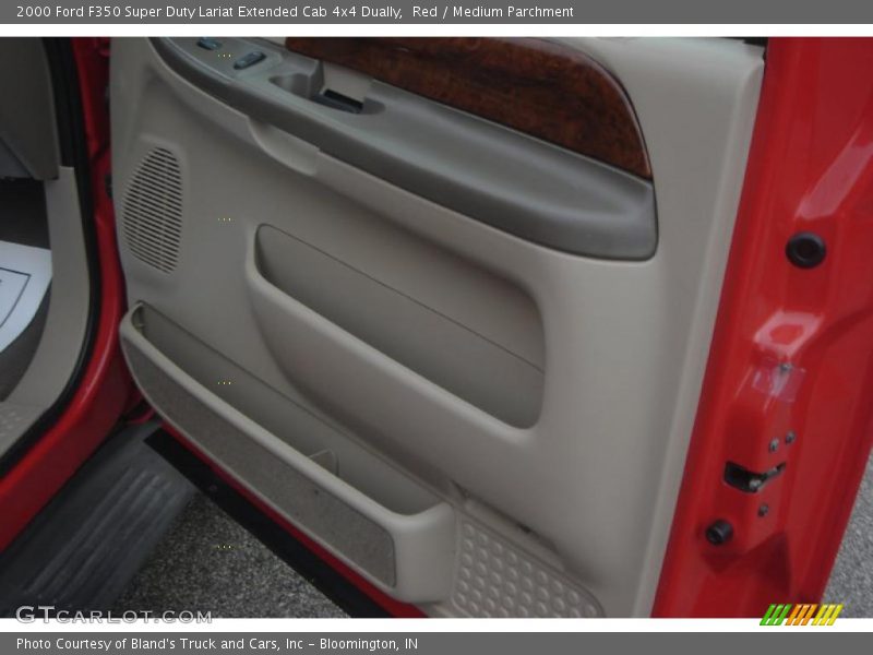 Red / Medium Parchment 2000 Ford F350 Super Duty Lariat Extended Cab 4x4 Dually