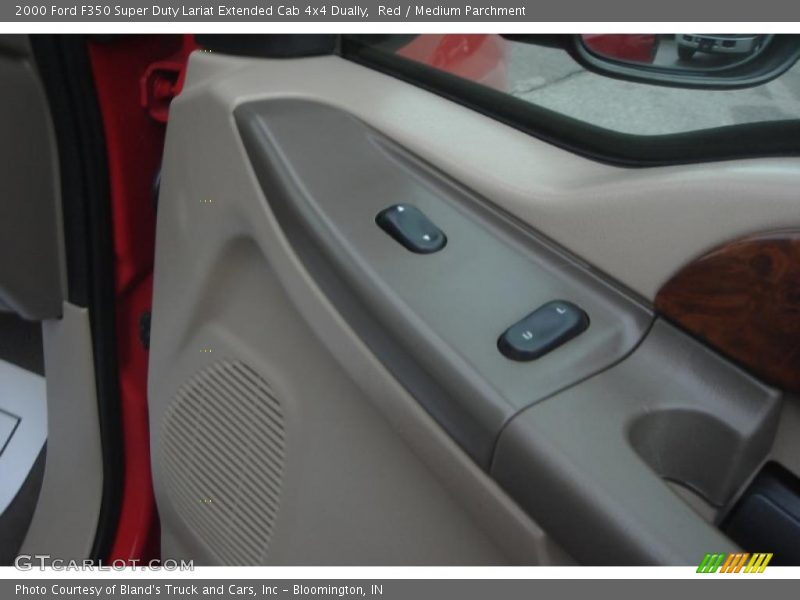 Red / Medium Parchment 2000 Ford F350 Super Duty Lariat Extended Cab 4x4 Dually