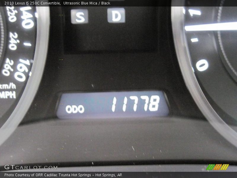 Ultrasonic Blue Mica / Black 2010 Lexus IS 250C Convertible