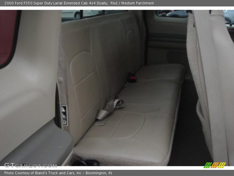 Red / Medium Parchment 2000 Ford F350 Super Duty Lariat Extended Cab 4x4 Dually