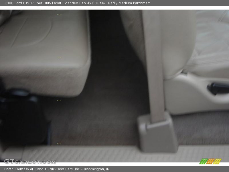 Red / Medium Parchment 2000 Ford F350 Super Duty Lariat Extended Cab 4x4 Dually