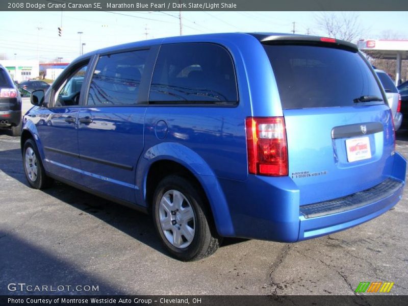 Marathon Blue Pearl / Dark Slate/Light Shale 2008 Dodge Grand Caravan SE