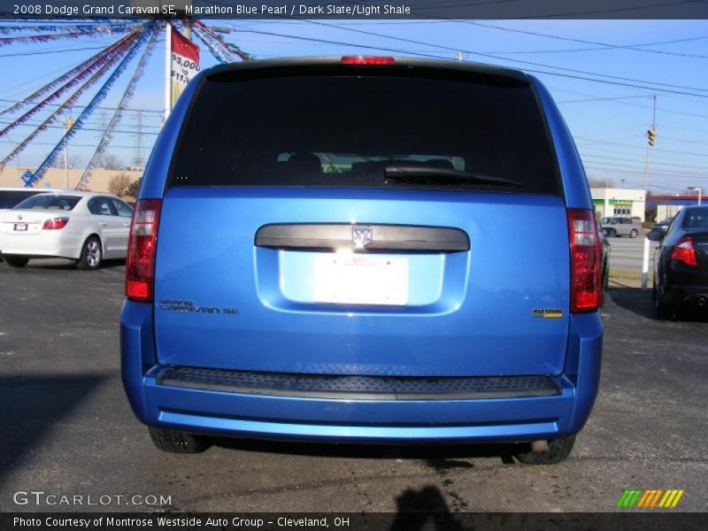 Marathon Blue Pearl / Dark Slate/Light Shale 2008 Dodge Grand Caravan SE
