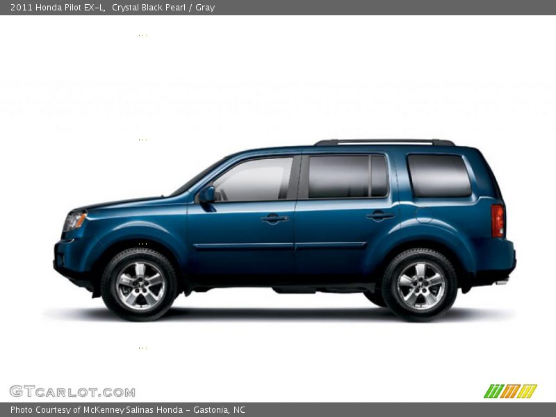 Crystal Black Pearl / Gray 2011 Honda Pilot EX-L