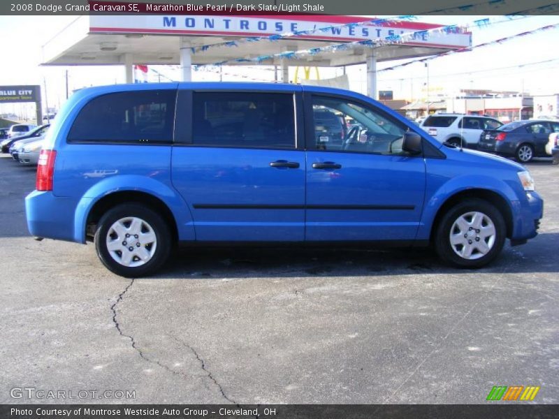 Marathon Blue Pearl / Dark Slate/Light Shale 2008 Dodge Grand Caravan SE