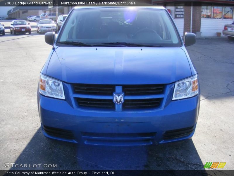 Marathon Blue Pearl / Dark Slate/Light Shale 2008 Dodge Grand Caravan SE