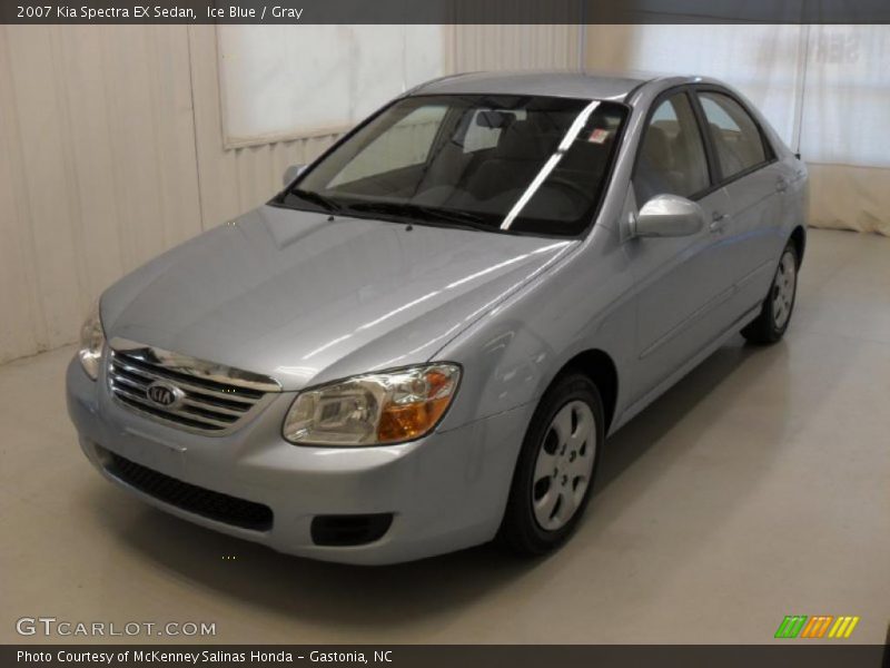 Ice Blue / Gray 2007 Kia Spectra EX Sedan