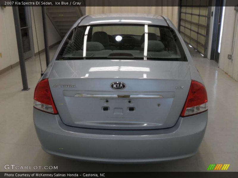Ice Blue / Gray 2007 Kia Spectra EX Sedan