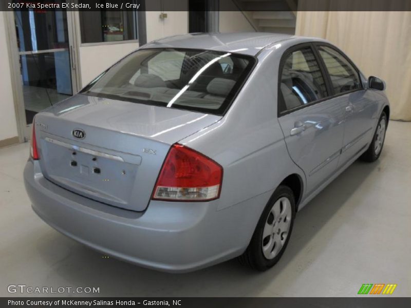 Ice Blue / Gray 2007 Kia Spectra EX Sedan