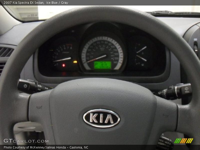 Ice Blue / Gray 2007 Kia Spectra EX Sedan
