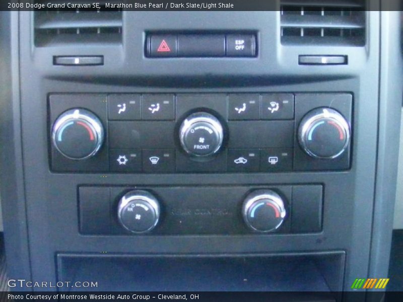 Marathon Blue Pearl / Dark Slate/Light Shale 2008 Dodge Grand Caravan SE