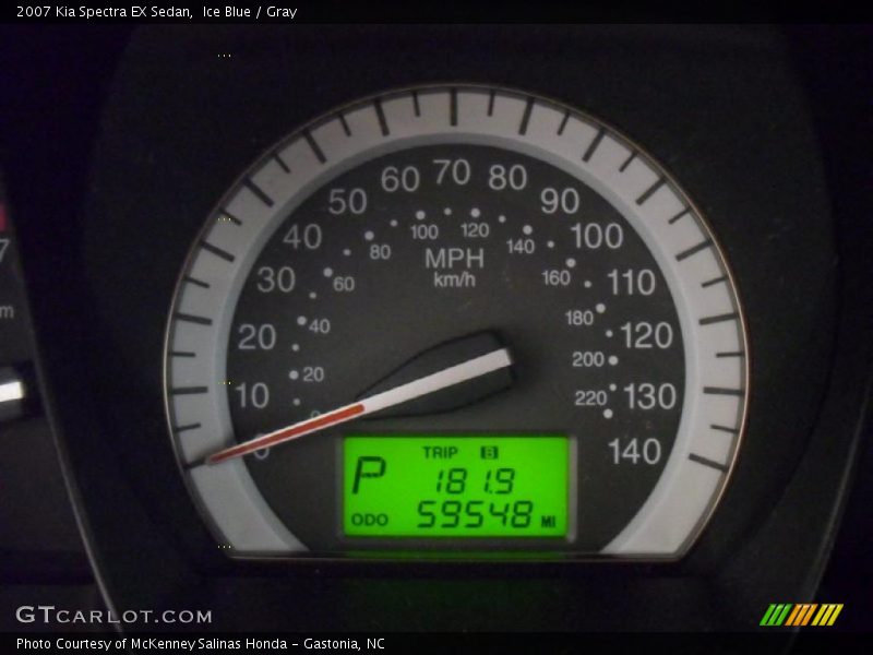 Ice Blue / Gray 2007 Kia Spectra EX Sedan