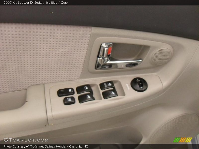 Ice Blue / Gray 2007 Kia Spectra EX Sedan