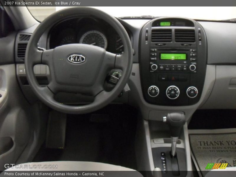 Ice Blue / Gray 2007 Kia Spectra EX Sedan