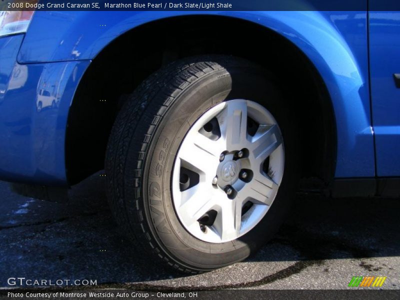 Marathon Blue Pearl / Dark Slate/Light Shale 2008 Dodge Grand Caravan SE