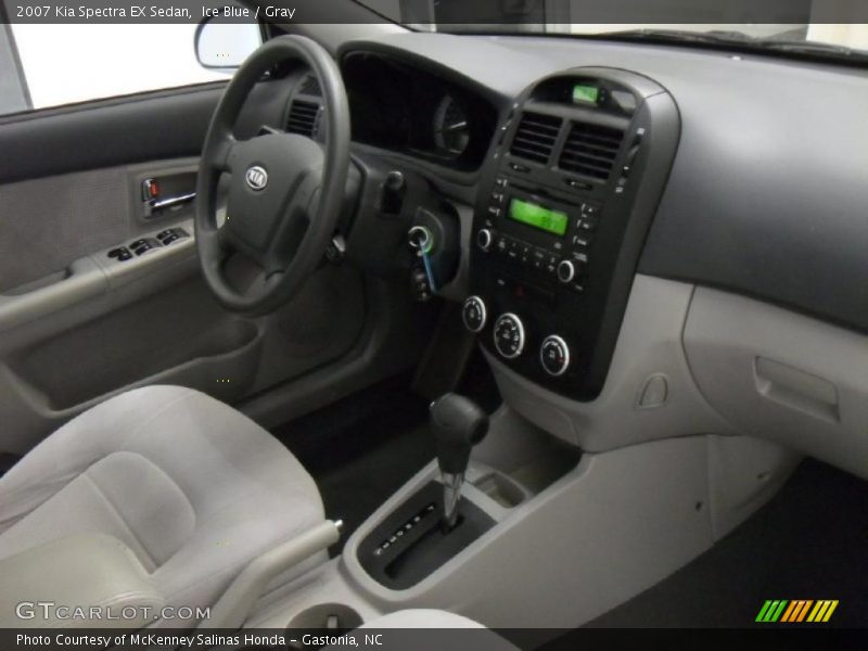 Ice Blue / Gray 2007 Kia Spectra EX Sedan