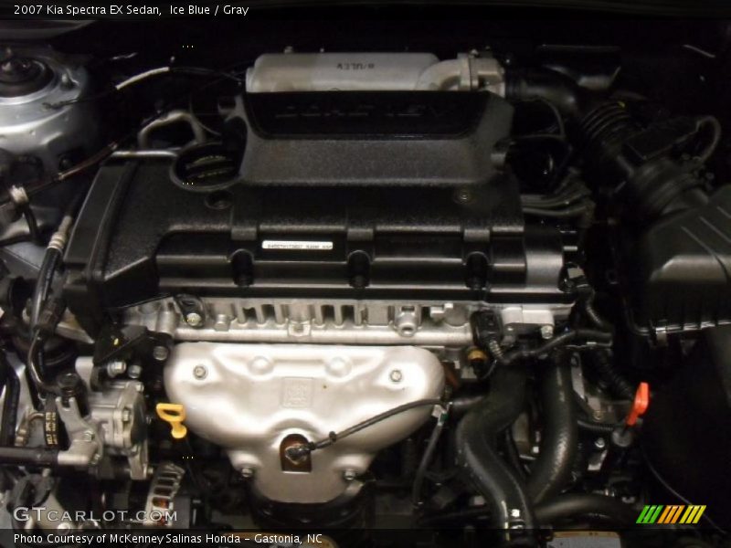 Ice Blue / Gray 2007 Kia Spectra EX Sedan