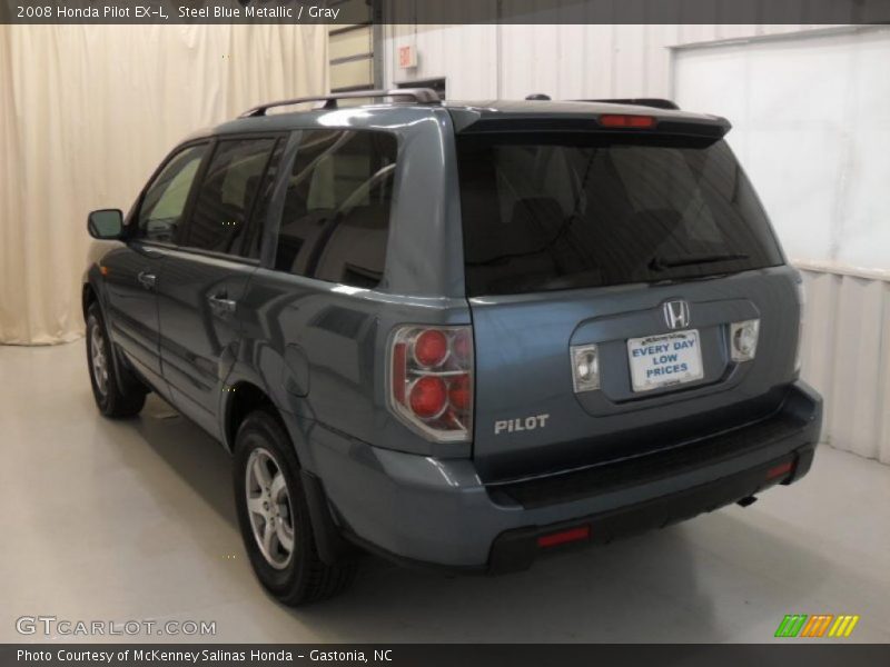 Steel Blue Metallic / Gray 2008 Honda Pilot EX-L