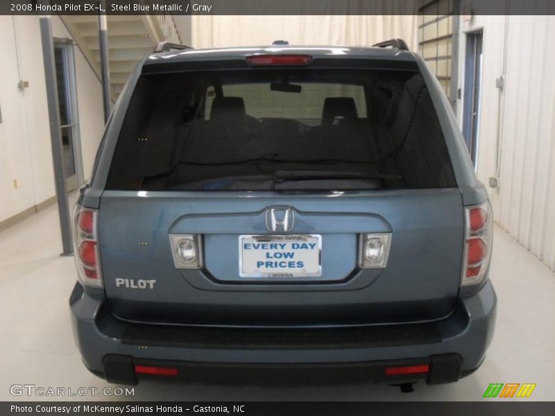 Steel Blue Metallic / Gray 2008 Honda Pilot EX-L