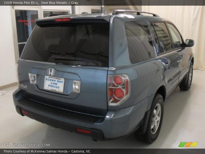 Steel Blue Metallic / Gray 2008 Honda Pilot EX-L