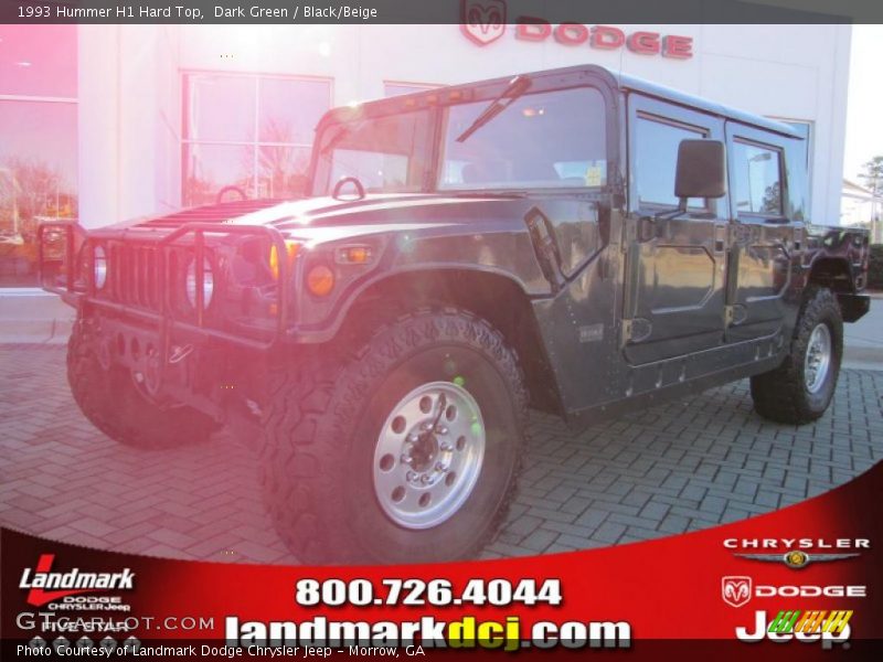 Dark Green / Black/Beige 1993 Hummer H1 Hard Top