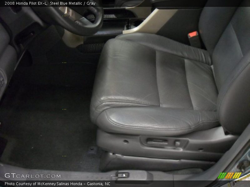 Steel Blue Metallic / Gray 2008 Honda Pilot EX-L