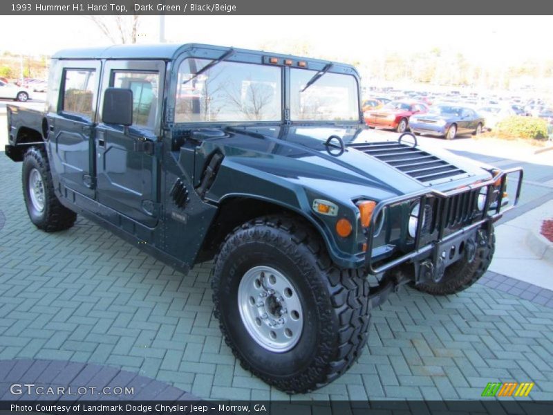 Dark Green / Black/Beige 1993 Hummer H1 Hard Top