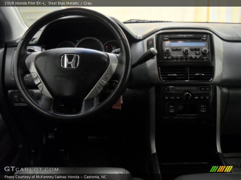 Steel Blue Metallic / Gray 2008 Honda Pilot EX-L