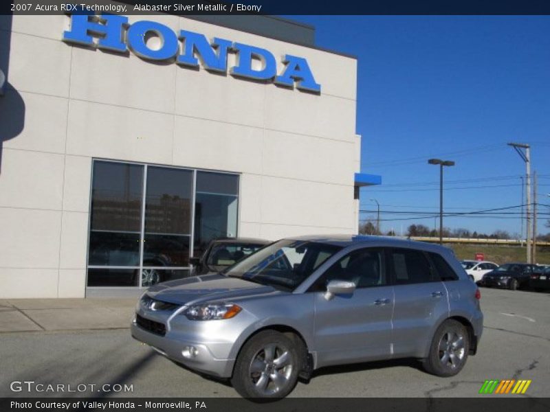 Alabaster Silver Metallic / Ebony 2007 Acura RDX Technology