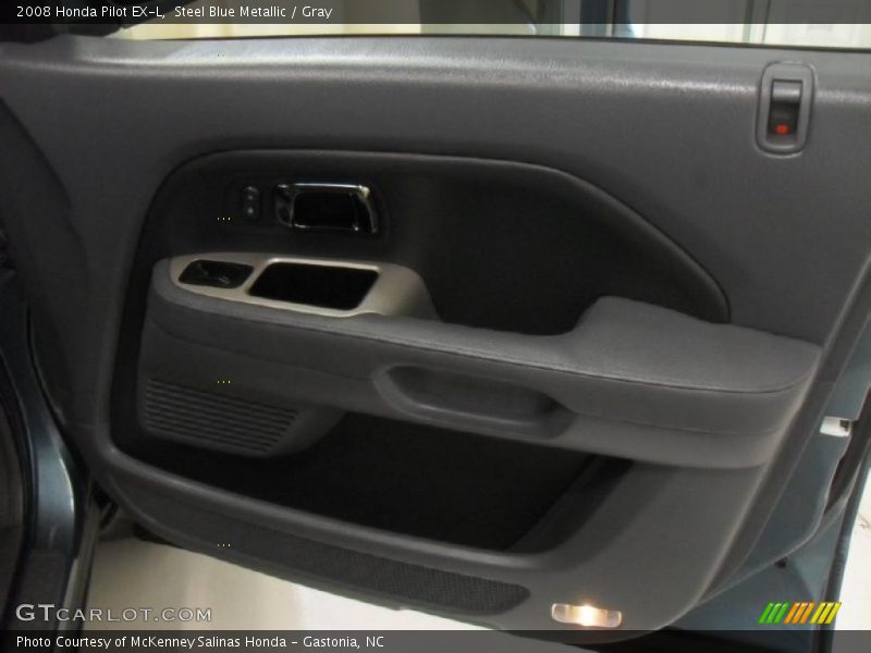 Steel Blue Metallic / Gray 2008 Honda Pilot EX-L