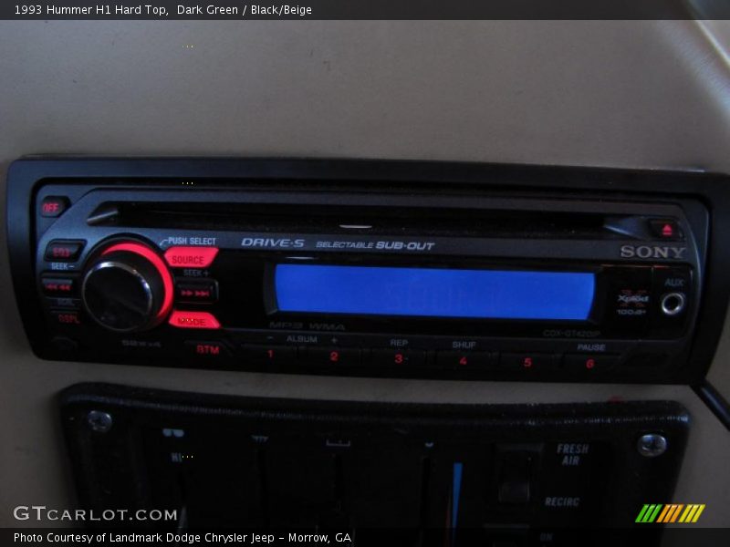 Dark Green / Black/Beige 1993 Hummer H1 Hard Top