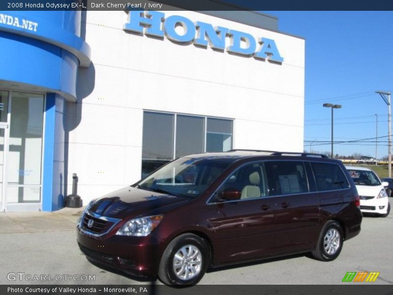 Dark Cherry Pearl / Ivory 2008 Honda Odyssey EX-L