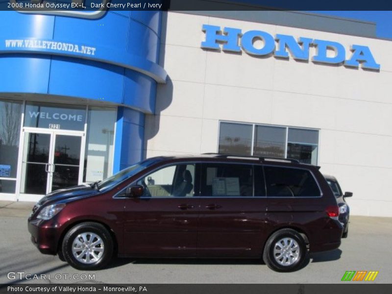Dark Cherry Pearl / Ivory 2008 Honda Odyssey EX-L