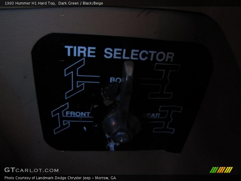 Dark Green / Black/Beige 1993 Hummer H1 Hard Top